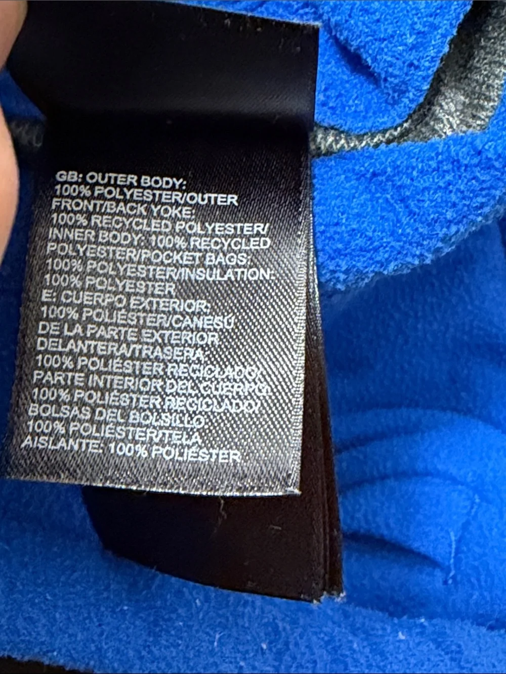 The North Face Blue Reversible Winter Jacket
